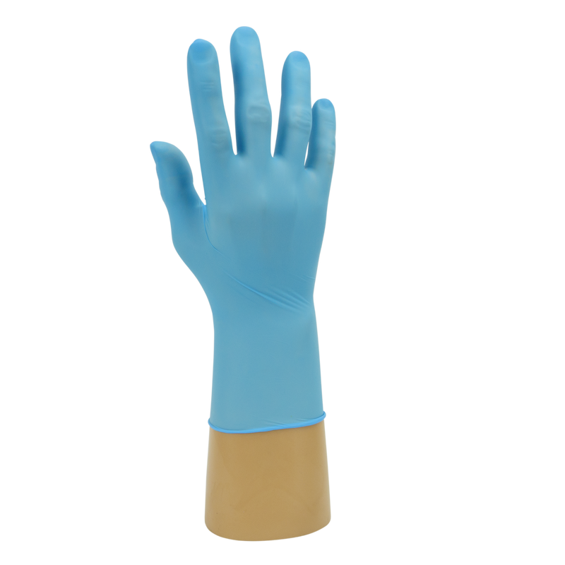 Shield Powder Free Blue Nitrile Disposable Gloves GD19 | www.theglovestore.co.uk