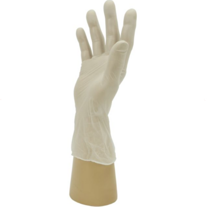 Shield Powdered Clear Disposable Vinyl Gloves GD47 | www.theglovestore.co.uk 