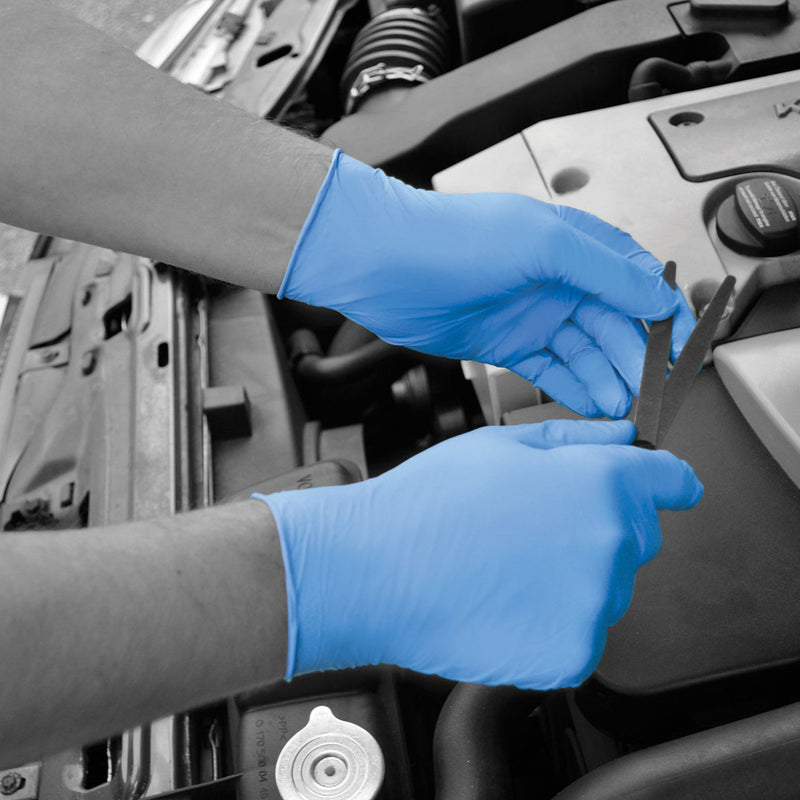 Bodyguards Blue Nitrile Examination Gloves GL890 | www.theglovestore.co.uk